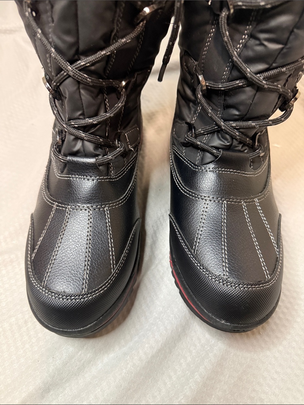 Cougar Canada Women’s Black Canuck 3 Lace Up Tall Winter Snow Boots - Sz 9, NWOB - Picture 7 of 13